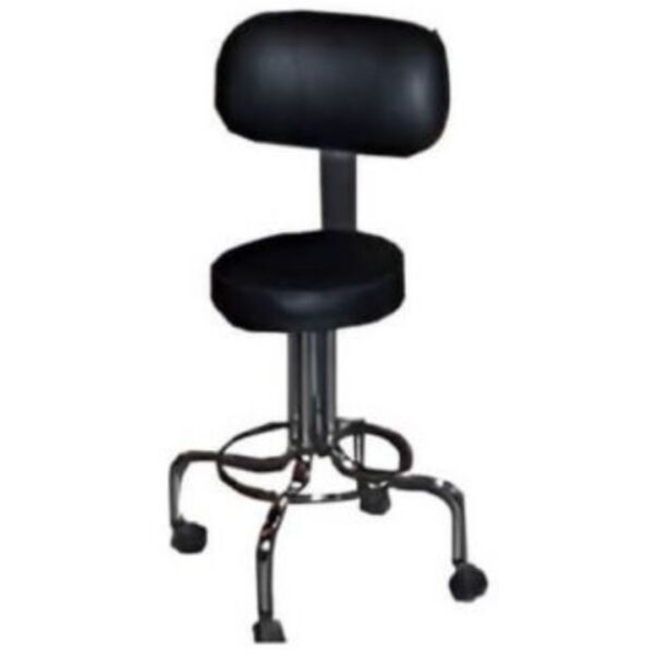 Producto 12 Banco giratorio con respaldo y ruedas