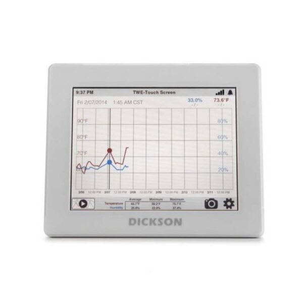 Data Logger con pantalla táctil de 8 pulgadas y descarga USB