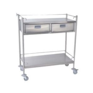 Producto 33 Carro auxiliar clínico de acero inoxidable con accesorios
