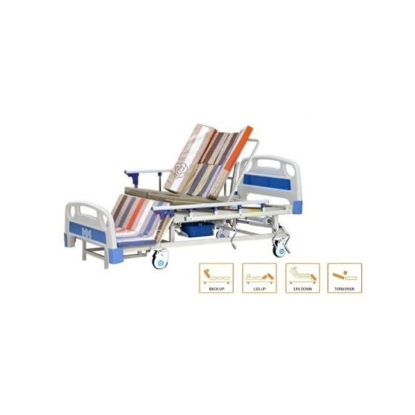 Cama manual con silla cardiaca